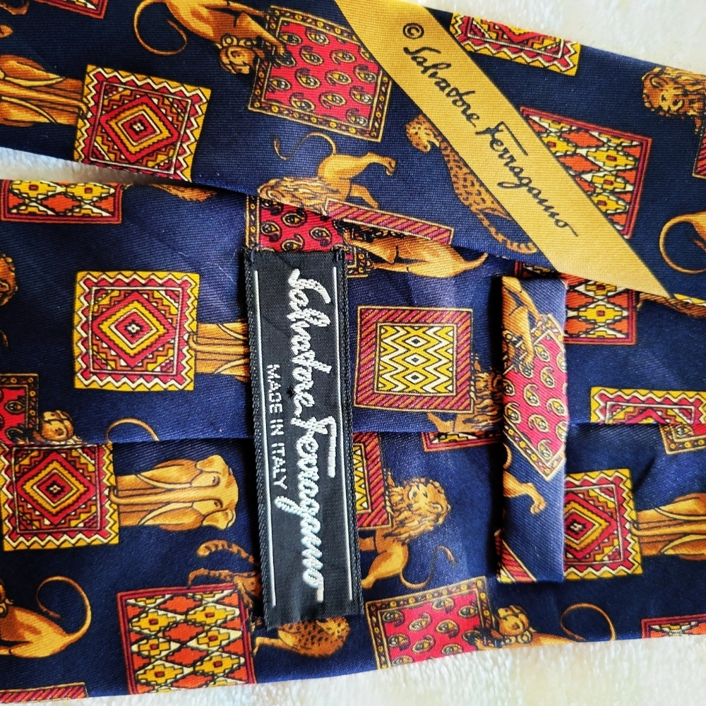 Salvatore Ferragamo Vintage Tie - Circus Theme
